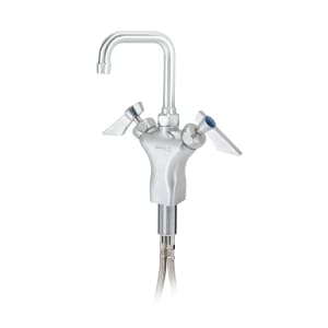 381-DX625 Deck Mount Faucet w/ 4 1/2" Double Bend Gooseneck Spout - Single Hole