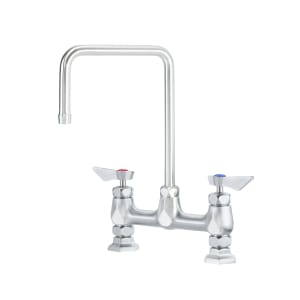 381-DX902 Deck Mount Faucet w/ 8 1/2" Double Bend Gooseneck Spout - 8" Centers
