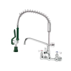 381-18725L 23 3/4"H Wall Mount Pre Rinse Faucet - 1.15 GPM, Base with Nozzle