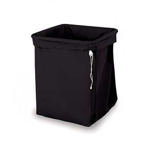 650-23CLE Drawstring Laundry Bag w/ Square Bottom for 1106 Laundry Cart - Cloth, Black