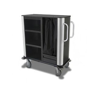 650-2277 Housekeeping Cart w/ (3) Shelves - 24"W x 19"D x 40"H, Plastic