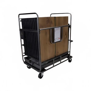 650-3298 Transport Cart for Outlok® and Florlok® Dance Floors - 15 ft x 15 ft Panel Capacity, Steel
