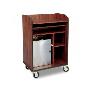 650-4965 Room Service Cart w/ (4) Shelves - 31"L x 21"W x 45"H, Laminate