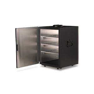 650-6261 Room Service Insulated Hot Box - Solid Fuel Style, Black Steel