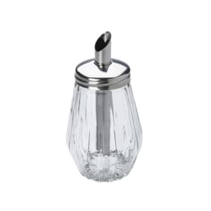 347-061410 10 oz Glass Sugar Measuring Pourer w/ Stainless Steel Cover & Spout