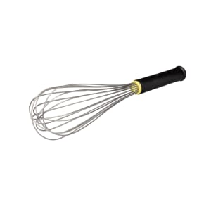 347-111023 Exoglass® 12" Piano Wire Whisk, Heat Resistant to 430 F, Stainless Steel/Insulated Handle