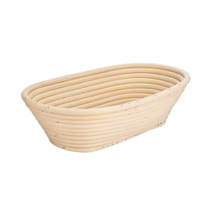 347-118502 Oval Dough Proofing Basket - 9 1/2" x 6", Willow