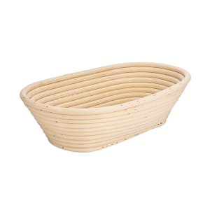 347-118501 Oval Dough Proofing Basket - 7 7/8" x 4 3/4", Willow