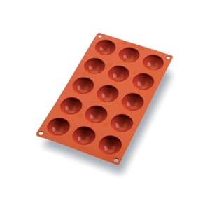 347-257901 Gastroflex® Mini Half Sphere Mold w/ 15 Sections - Silicone