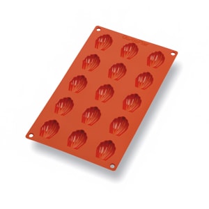 347-257912 Gastroflex® Mini Madeleine Mold w/ 15 Sections - Silicone