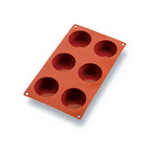 347-257915 6 Compartment Muffin Mold, Silicone