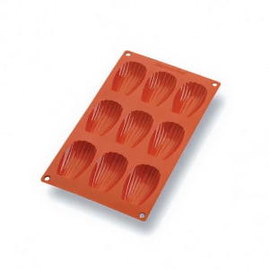 347-257917 Gastroflex® Madeleine Mold w/ 9 Sections - Silicone