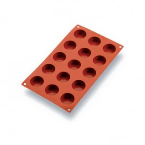 347-257916 Gastroflex® Round Petit-Fours Mold w/ 15 Sections - Silicone