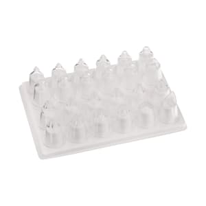 347-166003 24 Piece Decorating Tube Tip Set, Polycarbonate, Transparent