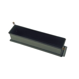 347-331274 Exopan® Rectangular Pate Mold - 13 3/4"L x 3"W x 3 1/3"D, Non-Stick, Steel