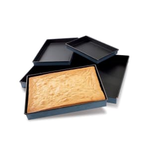 347-331313 Exopan® Rectangular Sponge Cake Pan - 15 3/4"L x 11 7/8"W x 1 3/8"D, Non-Stick, Steel/Copper