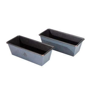 347-331094 Exopan® 17 oz Bread Mold - 6 1/3"L x 2 1/2"W x 2 1/3"D, Non-Stick, Steel/Copper Wire Edge Rolled