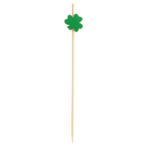 229-12142 4 1/2" Bamboo Shamrock Pick