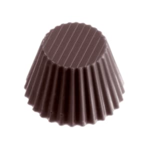 347-380141 Flute Cup Chocolate Mold w/ 24 Sections - Polycarbonate, Transparent