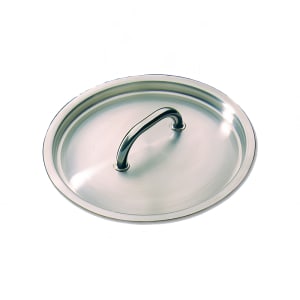 347-692036 14 1/4" Round Sauce Pan Lid, Stainless Steel w/ Welded Handle