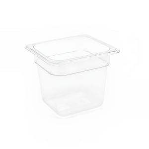 872-BHO054CLT21 Ice Housing Insert Pan - 7" x 6 1/2" x 5 3/4", Resin, Clear