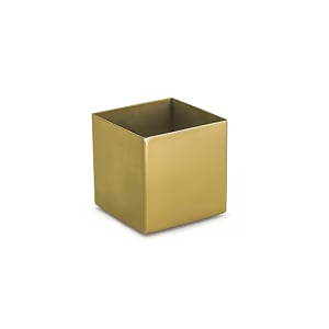 872-ASC017GOS22 4 oz Square Ramekin - Stainless Steel, Matte Brass