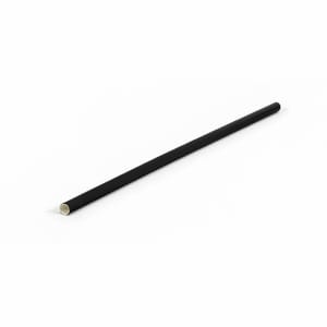 872-ASW001BKM28 7 3/4" Servewise® Unwrapped Straws - Paper, Black
