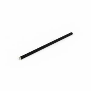 872-ASW003BKM28 5 1/2" Servewise® Unwrapped Cocktail Straws - Paper, Black