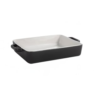 872-BBO038BKC28 120 oz Rectangular Kiln® Baking Dish - Porcelain, Black