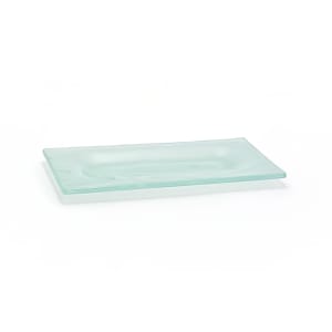872-DAP004FRG23 Rectangular Arctic™ Dinner Plate - 8" x 4", Glass, Frosted