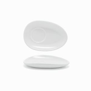 872-DCS057WHP23 5" Oval Tides™ Saucer - Porcelain, White