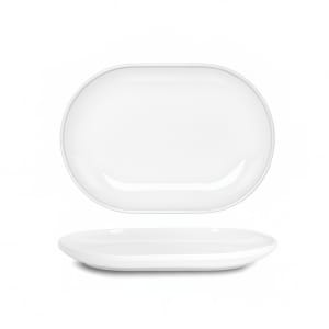 872-DDP096WHP21 Oval Bevel™ Plate - 13" x 9", White