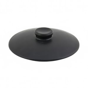 872-DLI133BKC23 4 3/4" Round Kiln® Baking Dish Lid - Porcelain, Black