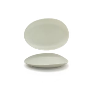 872-DSP033GRP22 Oval Tides™ Plate - 8" x 5 1/2", Porcelain, Sea Grass