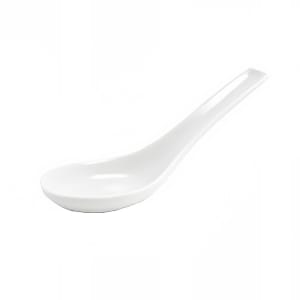872-FSP000WHP23 5 1/2" Catalyst® Asian Soup Spoon - Porcelain, White