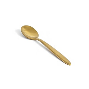 872-FTS008GOS23 5 3/4" Teaspoon with 18/10 Stainless Grade - Luca Pattern, Matte Brass