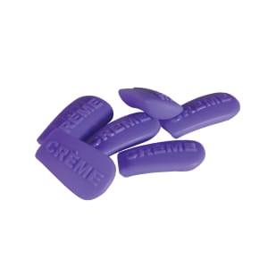 482-1000209005 Content Indicator Sock w/ Embossed Word (CRÈME), Purple