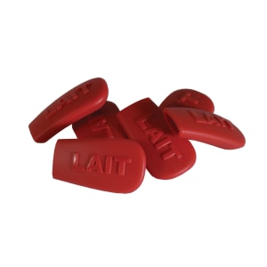 482-1000209006 Content Indicator Sock w/ Embossed Word (LAIT), Red