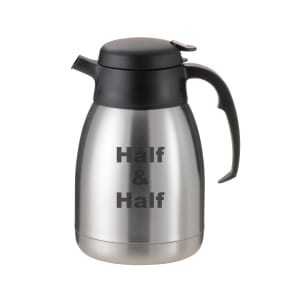 482-FVPC15HALFET 1 1/2 liter Vacuum Carafe w/ Push Button Lid & Stainless Liner - Brushed Stainless
