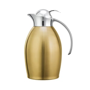 482-NIC10BSPBVG 1 liter Vacuum Carafe w/ Flip Top Lid & Stainless Liner - Vintage Gold