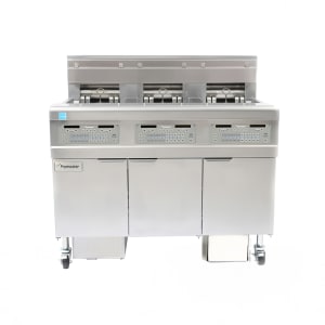 006-FPEL314CA2083 Electric Fryer - (3) 30 lb Vats, Floor Model, 208v/3ph