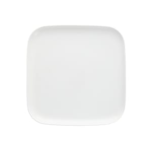 511-FFDMC805 10 1/2" Square Modern Coupe Plate - China, White