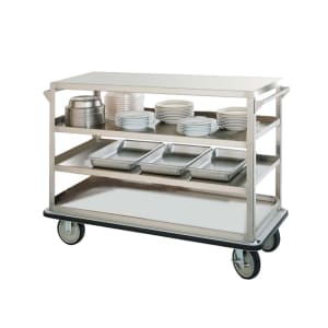 219-UCU312 Queen Mary Cart - 3 Levels, 1600 lb. Capacity, Stainless, Raised Edges