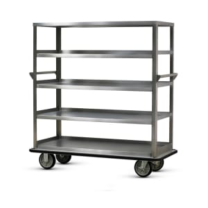 219-UC609 Queen Mary Cart - 6 Levels, 1600 lb. Capacity, Stainless, Flat Edges