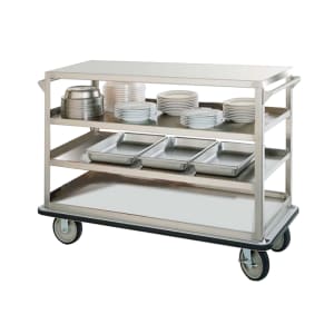 219-UC409 Queen Mary Cart - 4 Levels, 1600 lb. Capacity, Stainless, Flat Edges