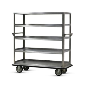 219-UC512 Queen Mary Cart - 5 Levels, 1600 lb. Capacity, Stainless, Flat Edges