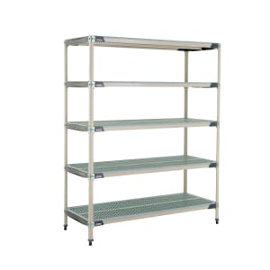 001-5X567GX3 MetroMax i® Polymer Louvered Shelf Kit - 60"L x 24"W x 74"H