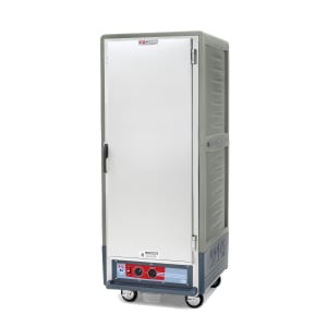 001-C539HFS4GY Full Height Insulated Mobile Heated Cabinet w/ (18) Pan Capacity, 120v