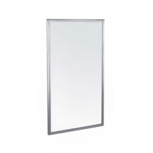 948-A18X30 Welded Frame Mirror - 18" x 30", Satin Stainless