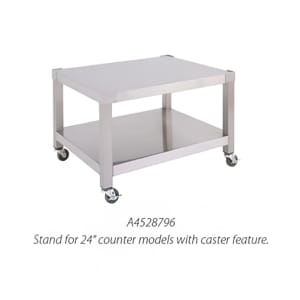 451-A4528803 Open Base 72" Equipment Stand, Adjustable Feet, Stainless
